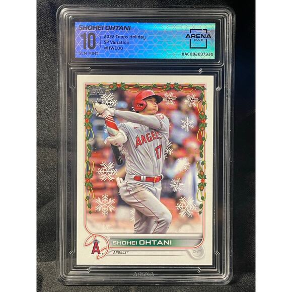 2022 Topps Holiday - Shohei Ohtani #HW100 for sale | eBay 2022 Shohei Ohtani SP Variation #HW100 Topp Holiday ArenaClub Graded GEM MINT 10